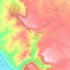 Mapa topográfico Anento, altitud, relieve