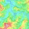 Mapa topográfico Cambre, altitud, relieve