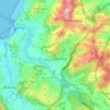Mapa topográfico Oseiro, altitud, relieve
