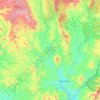 Mapa topográfico Tiquicheo de Nicolás Romero, altitud, relieve