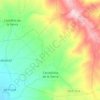 Mapa topográfico Carrascosa de la Sierra, altitud, relieve
