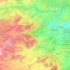 Mapa topográfico Moratalla, altitud, relieve
