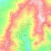 Mapa topográfico La Elvira, altitud, relieve