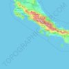 Mapa topográfico Costa Rica, altitud, relieve