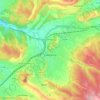 Mapa topográfico Gardanne, altitud, relieve
