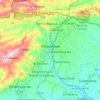 Mapa topográfico Parroquia Charallave, altitud, relieve
