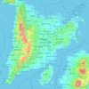 Mapa topográfico Iloilo, altitud, relieve