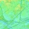 Mapa topográfico Bellvitge, altitud, relieve