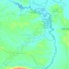 Mapa topográfico La Libertad, altitud, relieve
