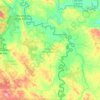 Mapa topográfico Benemérito de las Américas, altitud, relieve