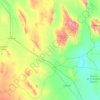 Mapa topográfico Jiménez, altitud, relieve