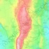 Mapa topográfico Reserva Hídrica Provincial Pampa de Achala, altitud, relieve