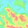 Mapa topográfico Tila, altitud, relieve