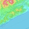 Mapa topográfico Maresme, altitud, relieve