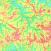 Mapa topográfico Sumaré, altitud, relieve