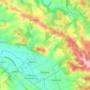Mapa topográfico Bugnein, altitud, relieve