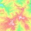 Mapa topográfico Tapalapa, altitud, relieve