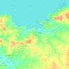 Mapa topográfico Magu, altitud, relieve