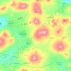 Mapa topográfico Nahuatzen, altitud, relieve