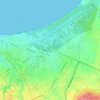 Mapa topográfico Los Esteros, altitud, relieve