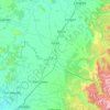 Mapa topográfico Parral, altitud, relieve