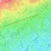 Mapa topográfico les Corts, altitud, relieve