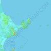 Mapa topográfico Armação dos Búzios, altitud, relieve
