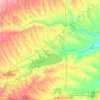 Mapa topográfico Delta County, altitud, relieve
