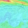 Mapa topográfico Chantrea, altitud, relieve