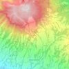 Mapa topográfico Sabana Redonda, altitud, relieve