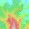 Mapa topográfico Felidia, altitud, relieve