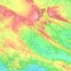 Mapa topográfico Sesma, altitud, relieve