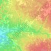 Mapa topográfico Mézos, altitud, relieve