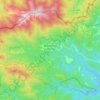 Mapa topográfico Maçanet de Cabrenys, altitud, relieve