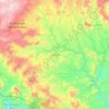 Mapa topográfico Turicato, altitud, relieve