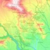Mapa topográfico Ixtapan de la Sal, altitud, relieve
