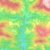 Mapa topográfico Ribes de Freser, altitud, relieve