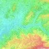 Mapa topográfico Apt, altitud, relieve