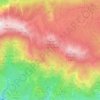 Mapa topográfico Sierra de Guara, altitud, relieve