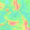 Mapa topográfico Guapé, altitud, relieve