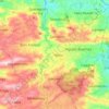 Mapa topográfico Aguas Buenas, altitud, relieve