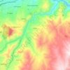 Mapa topográfico Jadán, altitud, relieve
