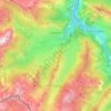 Mapa topográfico Lescun, altitud, relieve