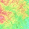 Mapa topográfico Minsk, altitud, relieve