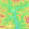 Mapa topográfico Ripoll, altitud, relieve