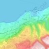 Mapa topográfico Tropea, altitud, relieve
