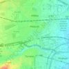 Mapa topográfico Alacuás, altitud, relieve