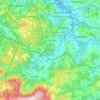 Mapa topográfico Culleredo, altitud, relieve