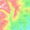 Mapa topográfico Checa, altitud, relieve