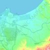 Mapa topográfico Jaramijó, altitud, relieve